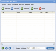 Power CD to MP3 Maker screenshot